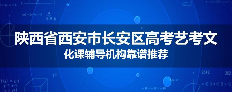 陕西省西安市长安区高考艺考文化课辅导机构靠谱推荐