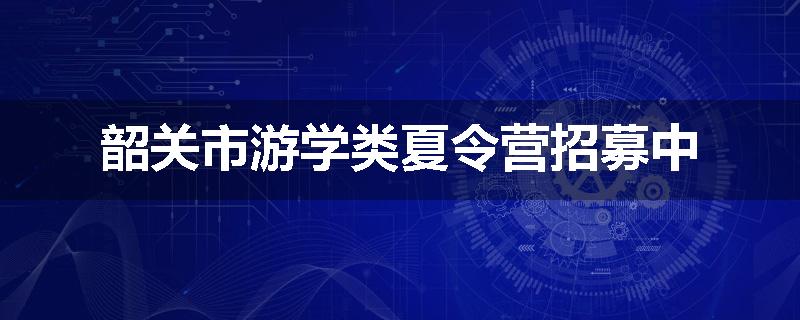 韶关市游学类夏令营招募中