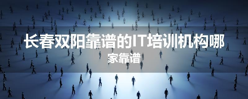 长春双阳靠谱的IT培训机构哪家靠谱