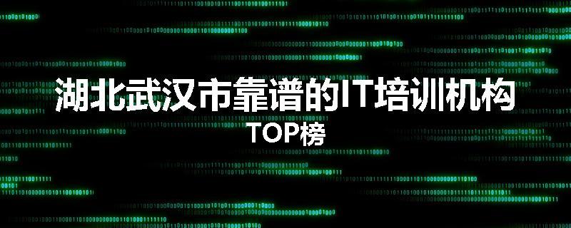 湖北武汉市靠谱的IT培训机构TOP榜