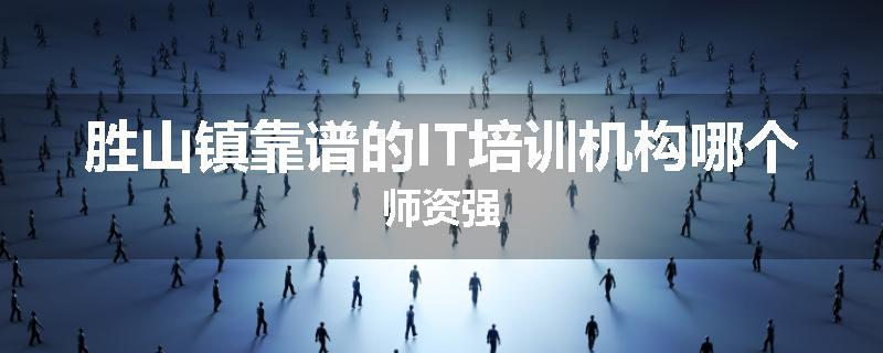 胜山镇靠谱的IT培训机构哪个师资强