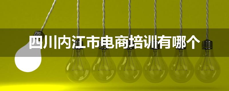 四川内江市电商培训有哪个