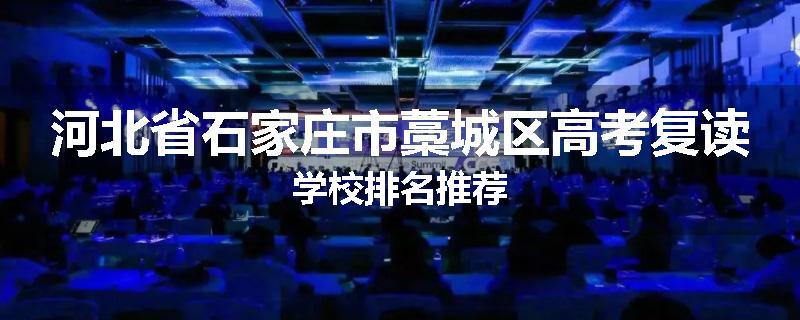 河北省石家庄市藁城区高考复读学校排名推荐