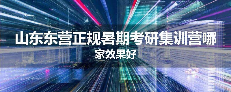 山东东营正规暑期考研集训营哪家效果好