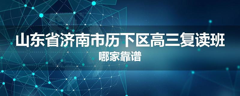 山东省济南市历下区高三复读班哪家靠谱