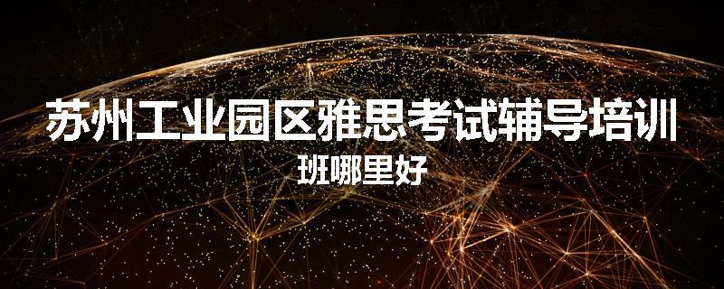 苏州工业园区雅思考试辅导培训班哪里好
