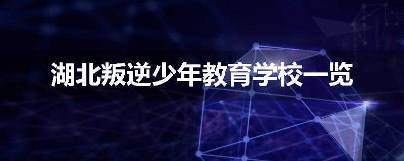 湖北叛逆少年教育学校一览