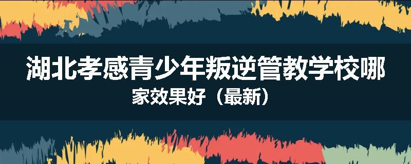 湖北孝感青少年叛逆管教学校哪家效果好（最新）