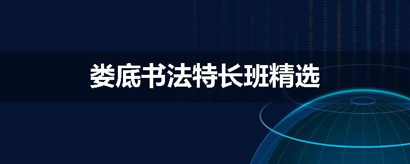 娄底书法特长班精选