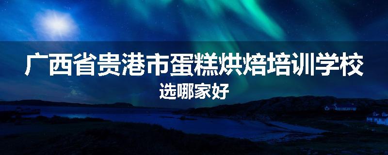 广西省贵港市蛋糕烘焙培训学校选哪家好