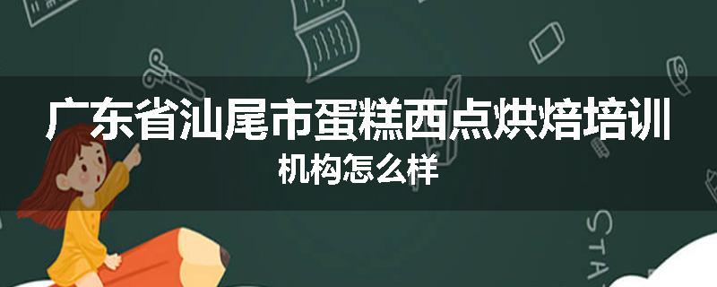 广东省汕尾市蛋糕西点烘焙培训机构怎么样