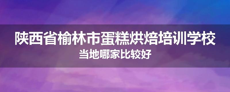 陕西省榆林市蛋糕烘焙培训学校当地哪家比较好