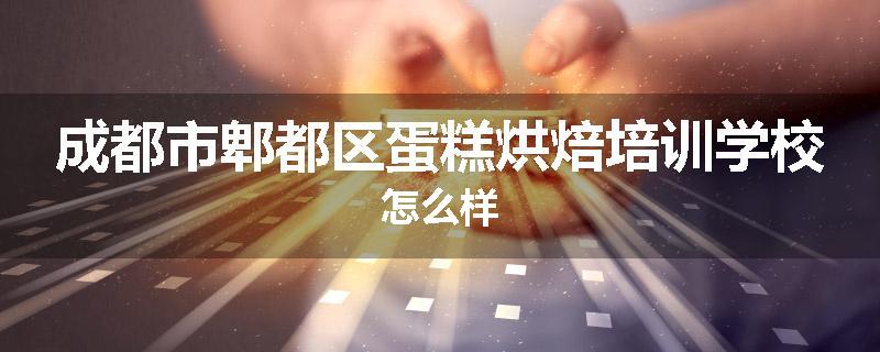成都市郫都区蛋糕烘焙培训学校怎么样