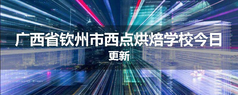 广西省钦州市西点烘焙学校今日更新