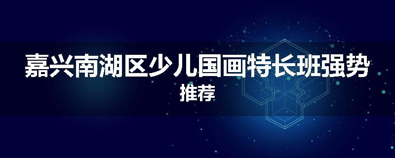 嘉兴南湖区少儿国画特长班强势推荐