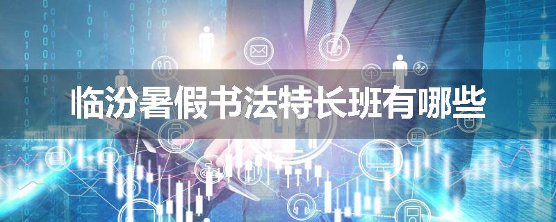 临汾暑假书法特长班有哪些