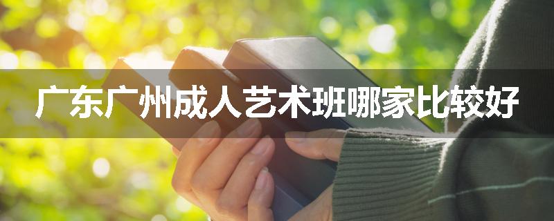 广东广州成人艺术班哪家比较好