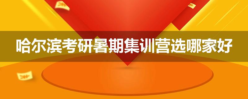 哈尔滨考研暑期集训营选哪家好