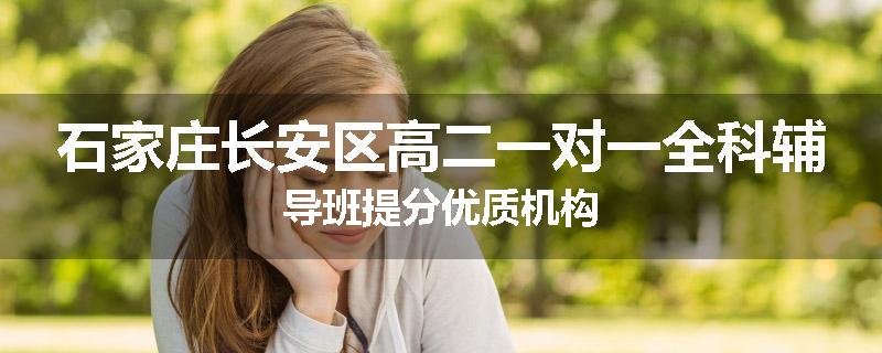 石家庄长安区高二一对一全科辅导班提分优质机构