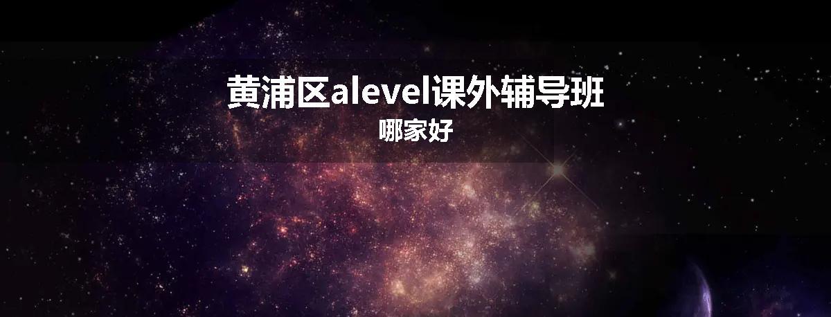 黄浦区alevel课外辅导班哪家好