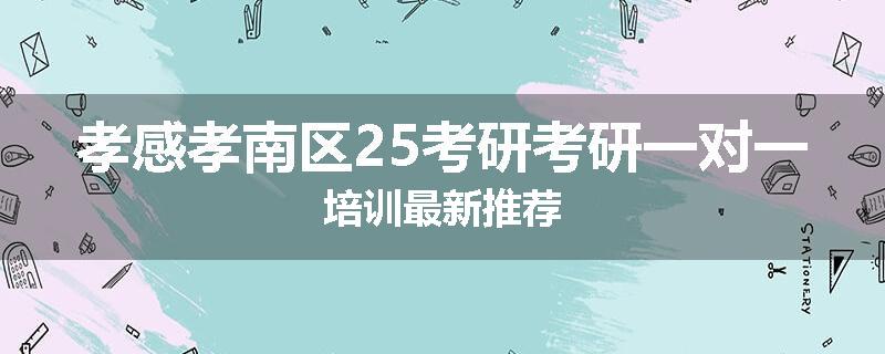 孝感孝南区25考研考研一对一培训最新推荐