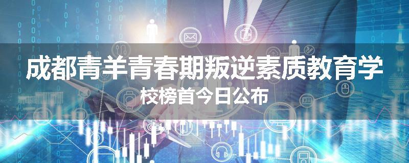 成都青羊青春期叛逆素质教育学校榜首今日公布