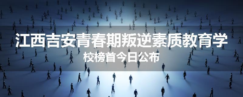 江西吉安青春期叛逆素质教育学校榜首今日公布