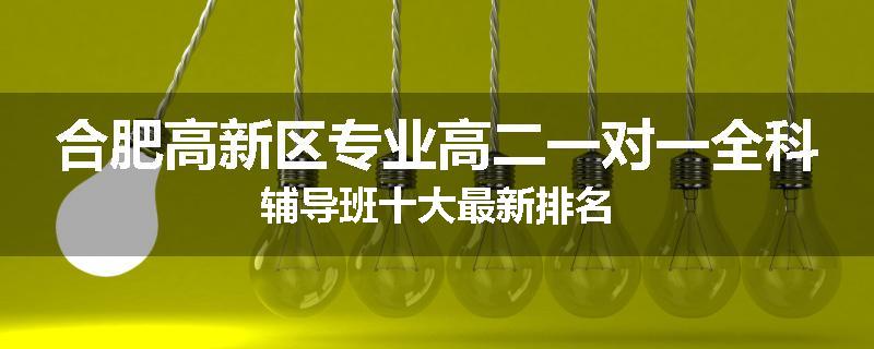 合肥高新区专业高二一对一全科辅导班十大最新排名