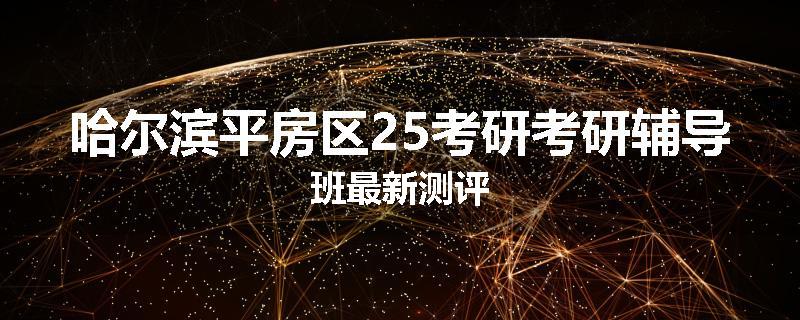 哈尔滨平房区25考研考研辅导班最新测评