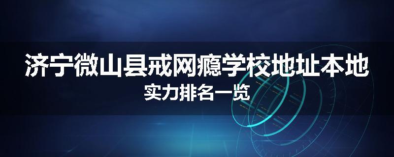 济宁微山县戒网瘾学校地址本地实力排名一览