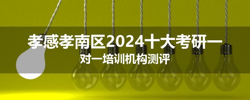 孝感孝南区2024十大考研一对一培训机构测评