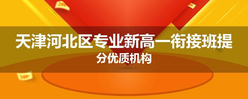 天津河北区专业新高一衔接班提分优质机构