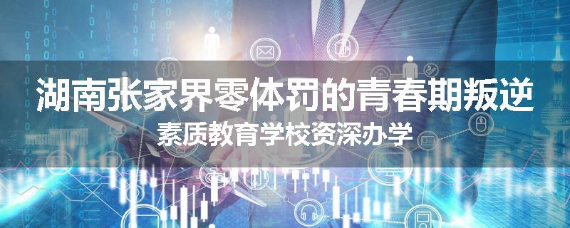 湖南张家界零体罚的青春期叛逆素质教育学校资深办学
