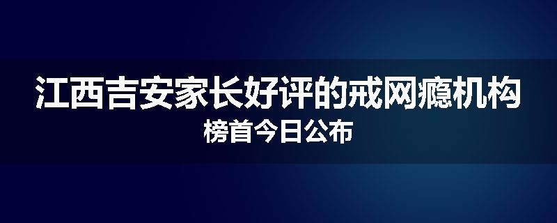 江西吉安家长好评的戒网瘾机构榜首今日公布