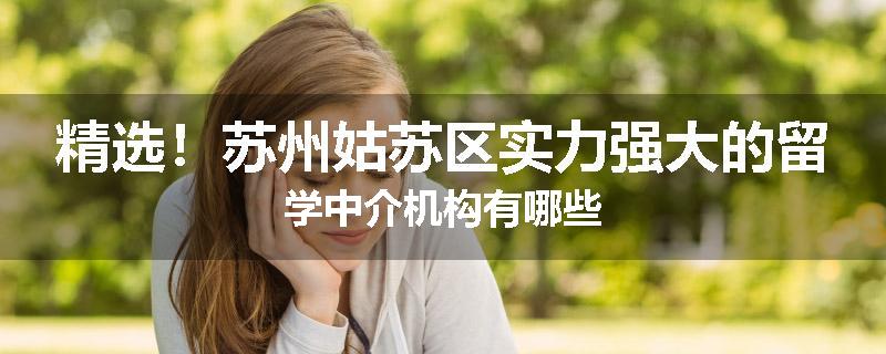 精选！苏州姑苏区实力强大的留学中介机构有哪些