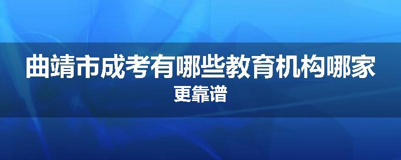 曲靖市成考有哪些教育机构哪家更靠谱