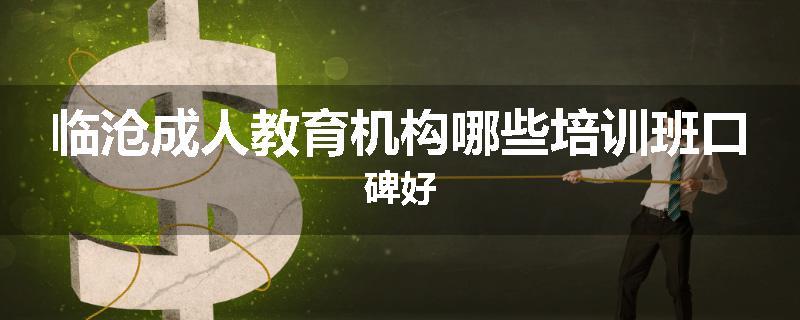 临沧成人教育机构哪些培训班口碑好