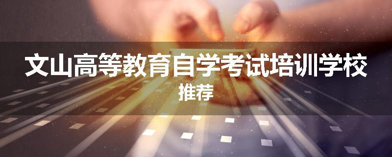 文山高等教育自学考试培训学校推荐