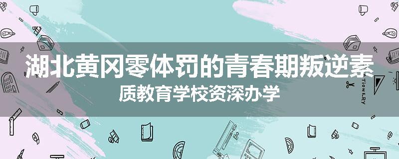 湖北黄冈零体罚的青春期叛逆素质教育学校资深办学