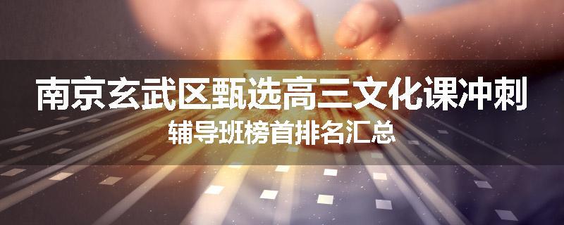 南京玄武区甄选高三文化课冲刺辅导班榜首排名汇总