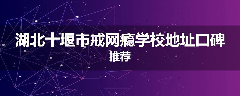 湖北十堰市戒网瘾学校地址口碑推荐