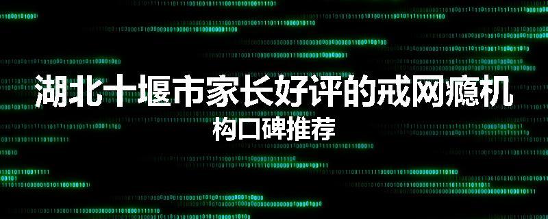 湖北十堰市家长好评的戒网瘾机构口碑推荐