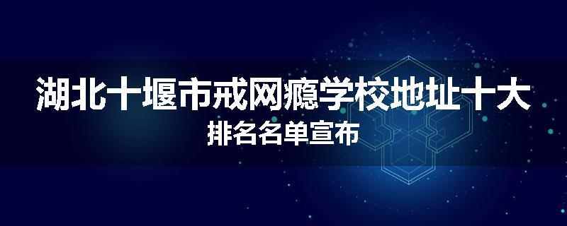 湖北十堰市戒网瘾学校地址十大排名名单宣布