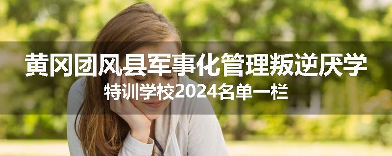 黄冈团风县军事化管理叛逆厌学特训学校2024名单一栏
