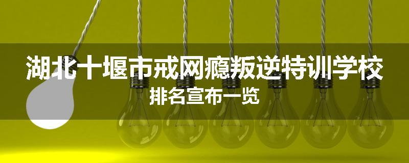 湖北十堰市戒网瘾叛逆特训学校排名宣布一览