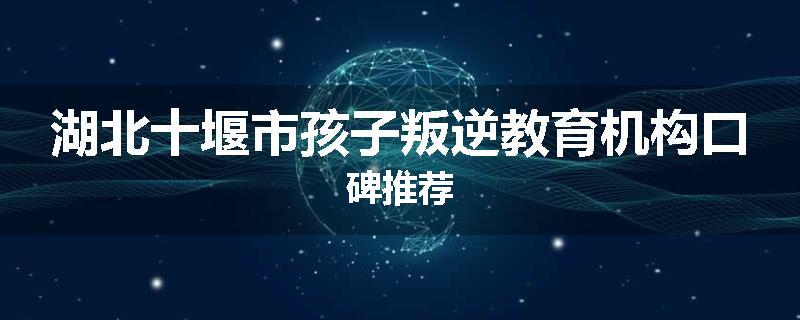 湖北十堰市孩子叛逆教育机构口碑推荐