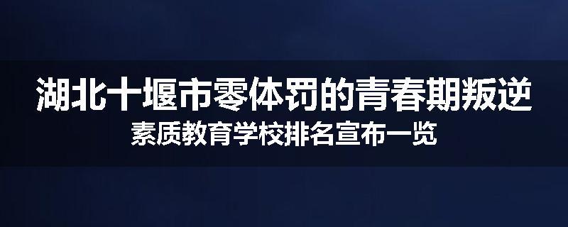 湖北十堰市零体罚的青春期叛逆素质教育学校排名宣布一览
