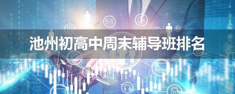 池州初高中周末辅导班排名