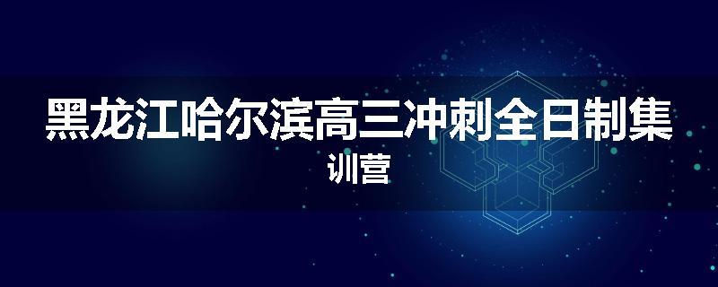 黑龙江哈尔滨高三冲刺全日制集训营