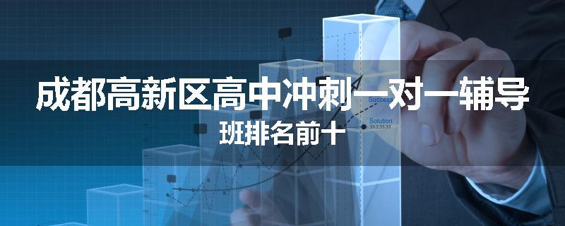 成都高新区高中冲刺一对一辅导班排名前十